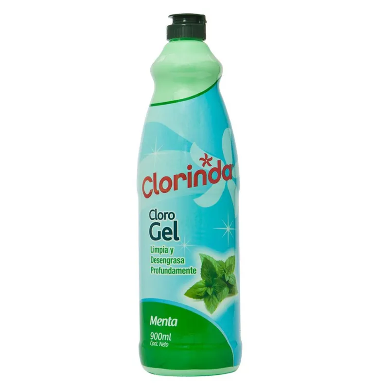 Clorinda  Cloro Gel Menta 900ml