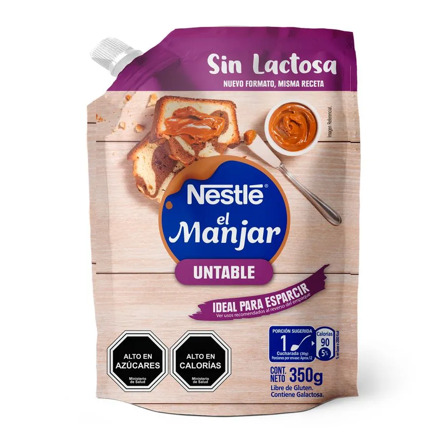 Nestlé el manjar untable sin lactosa 350g